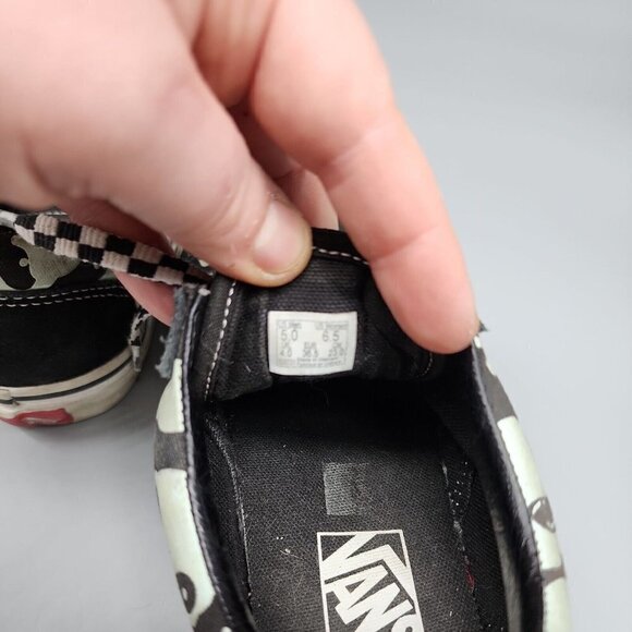 VANS Old Skool ALIEN Ghost Shoes Mens 5 Women’s 6.5 Black/White GLOW IN THE DARK - Picture 5 of 7